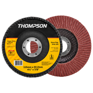 DISCO FLAP GRÃO 100 – 115mm x 22,2mm